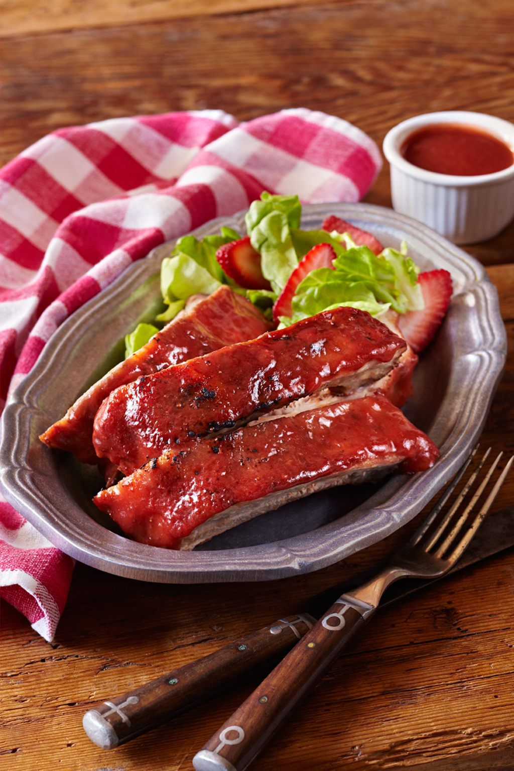 Barbecue Ribs with Strawberry BBQ Sauce - California Strawberries