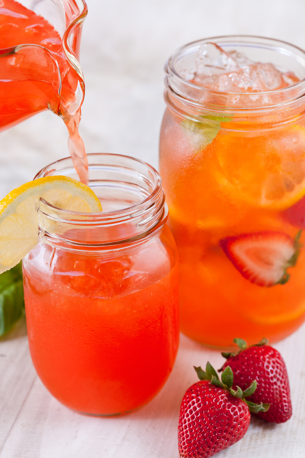 Strawberry Basil Lemonade California Strawberries