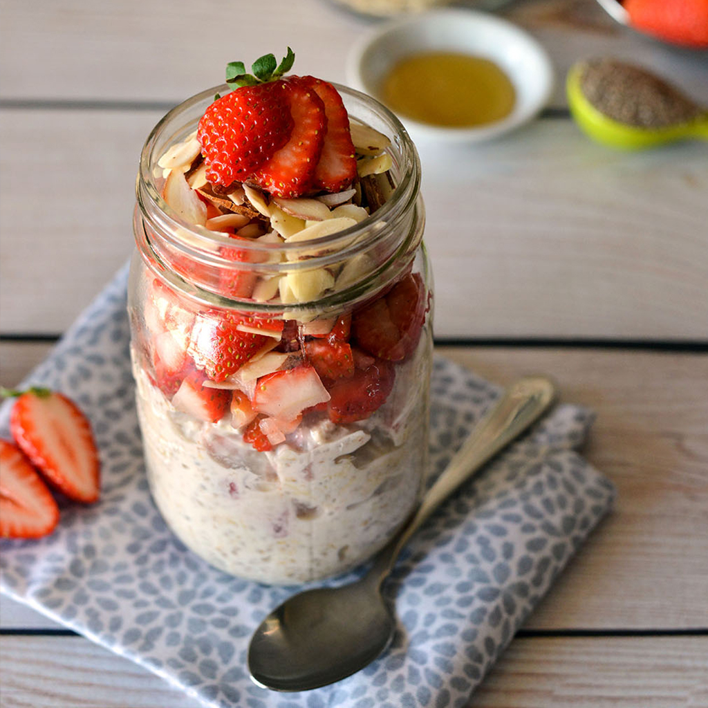 Strawberry Overnight Oats California Strawberry Commission
