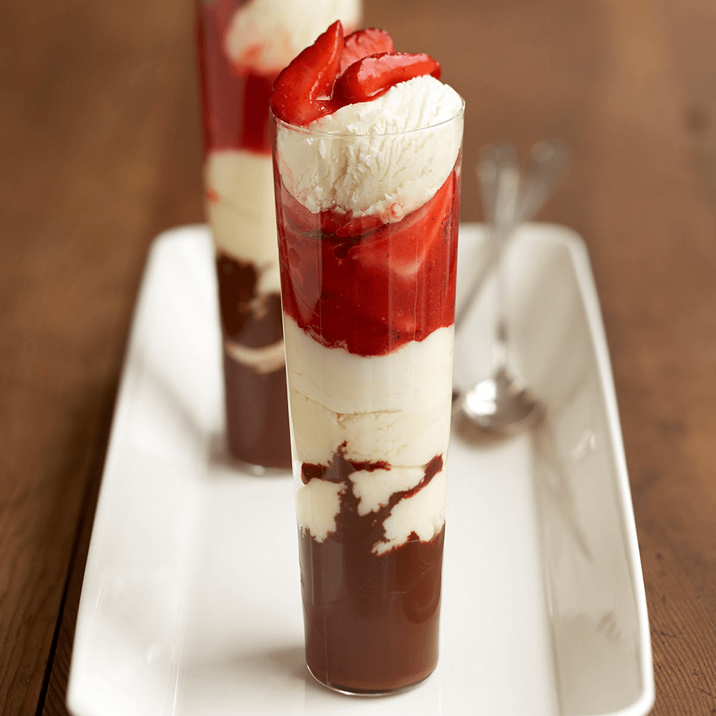 Roasted Strawberry Sundae California Strawberries