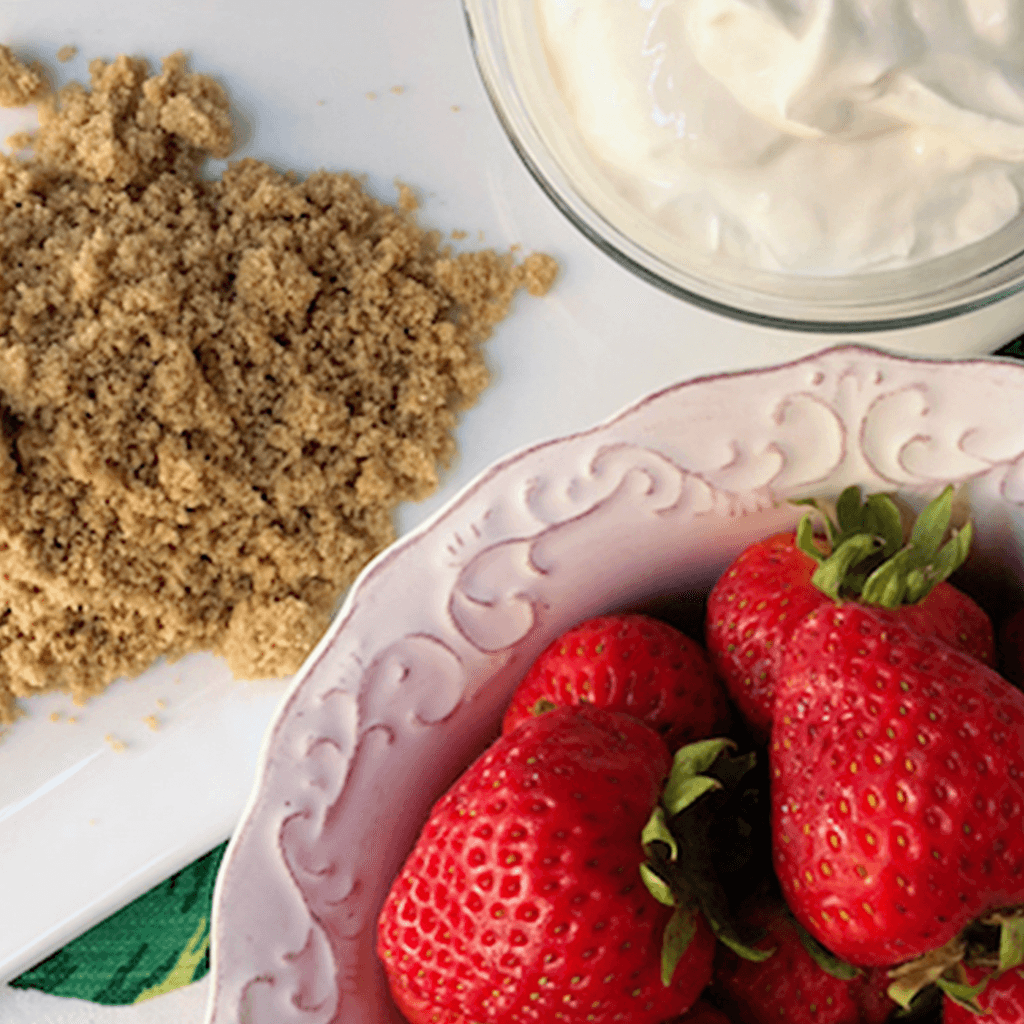 Sour Cream & Brown Sugar Strawberry Dip California Strawberries
