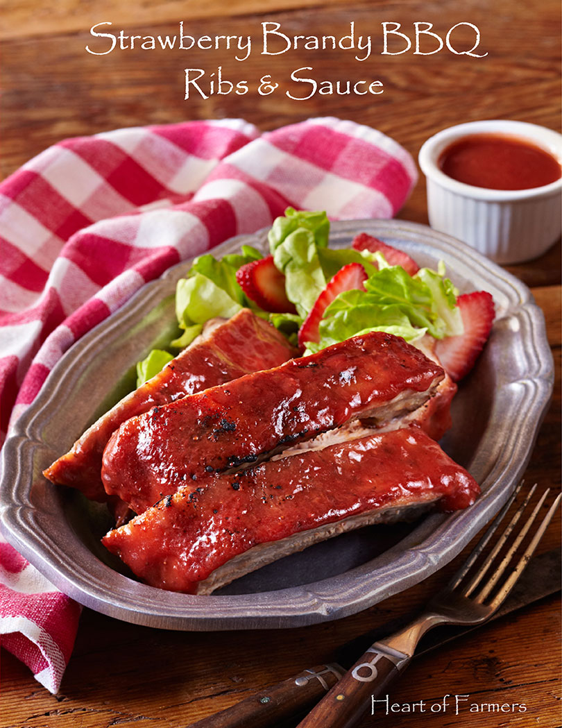 Barbecue Ribs with Strawberry BBQ Sauce