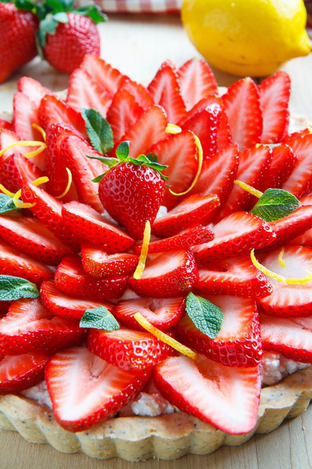 Strawberry Ricotta Pie