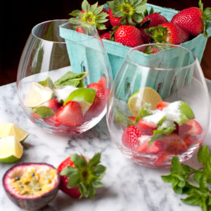 Strawberry and Passion Fruit Caipirinha