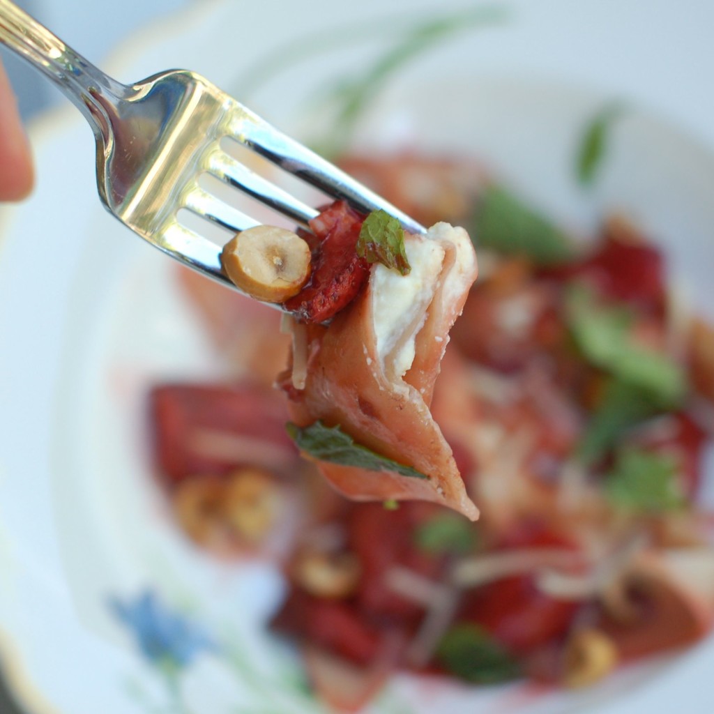 Lemon Ricotta Ravioli with Balsamic Roasted Strawberries