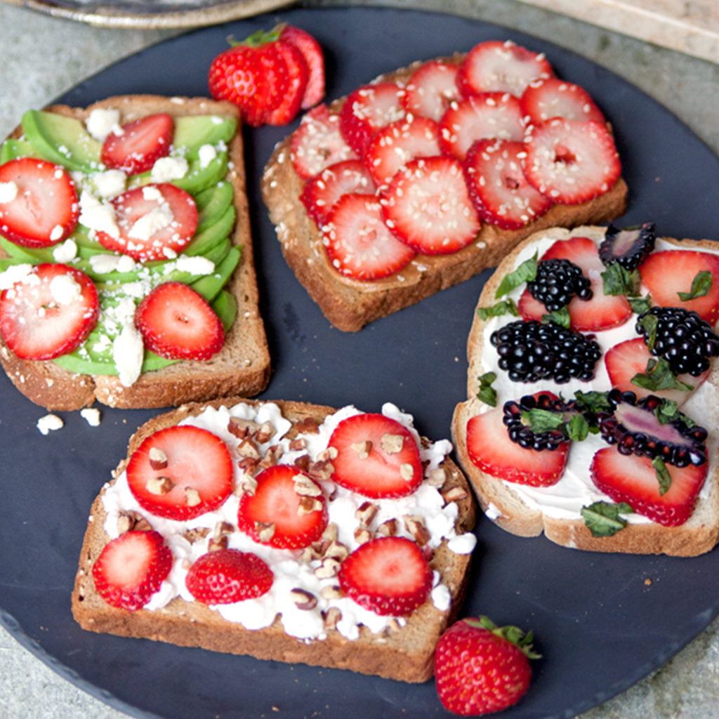 After School Strawberry Toasts