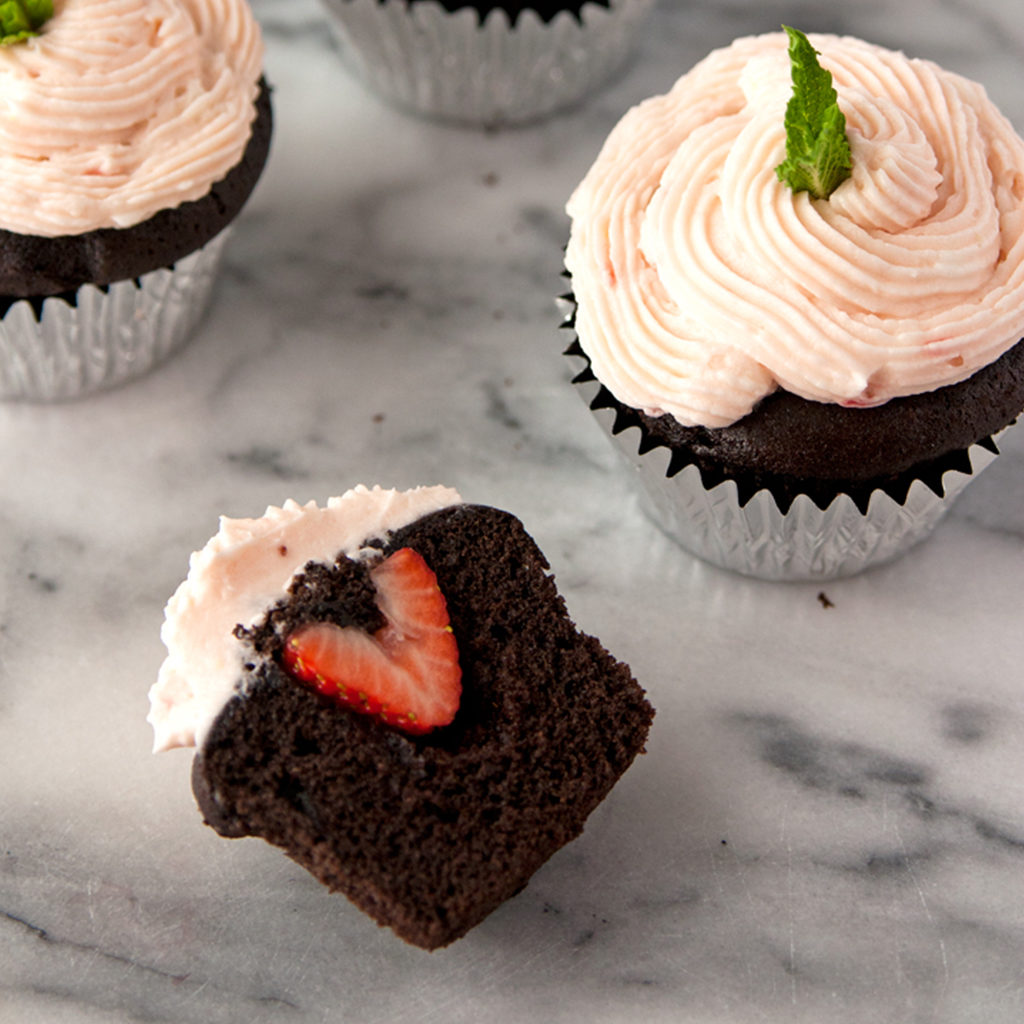 Chocolate Strawberry Cupcake Recipe