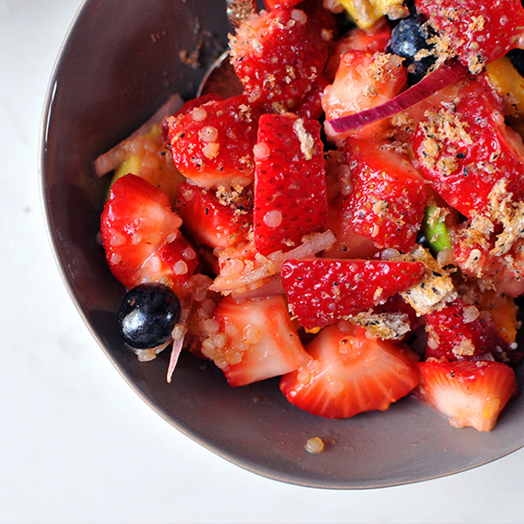 Strawberry Quinoa Fruit Salad