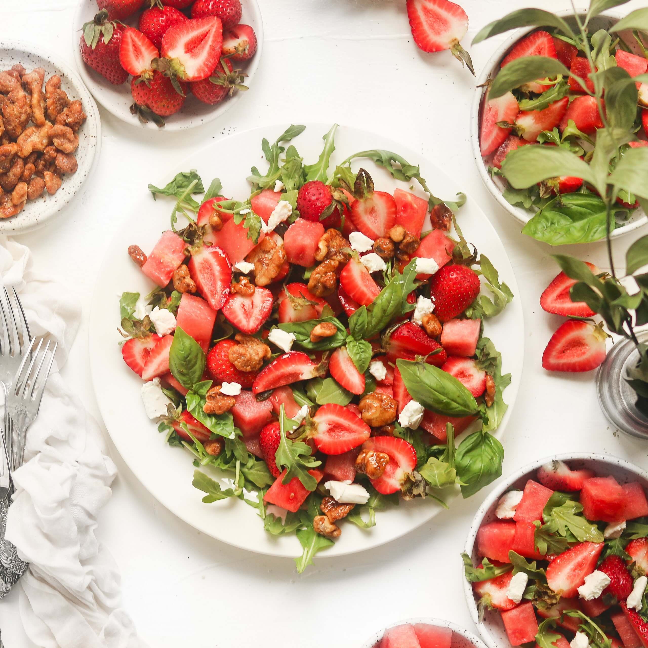 Strawberry Walnut Salad Recipe California Strawberry Commission