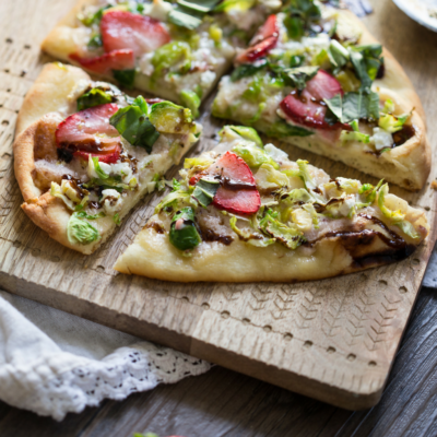 Strawberry Brussels Sprouts Flatbread