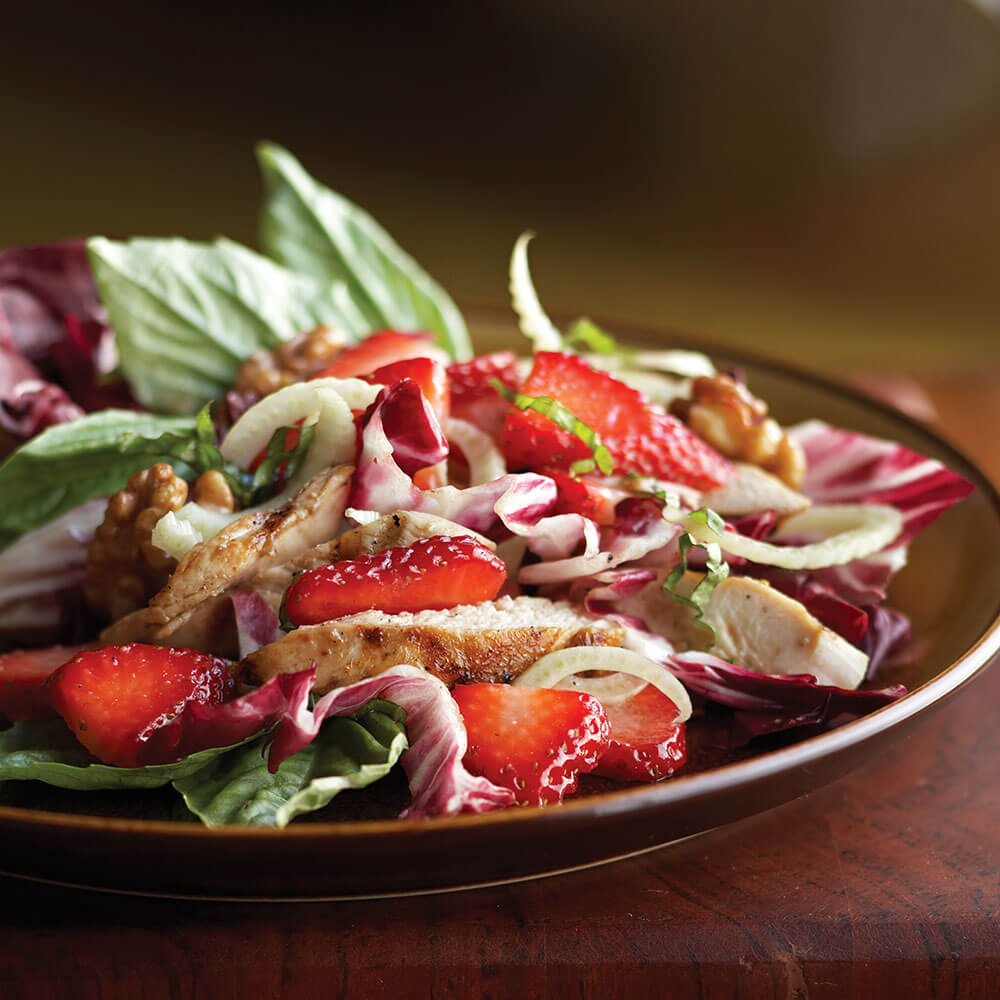 Strawberry and Chicken Fennel Salad