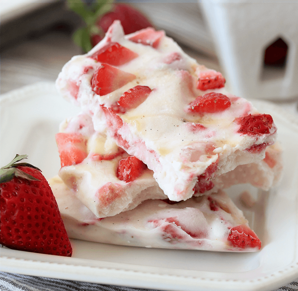 Strawberry Yogurt Bark California Strawberry Commission