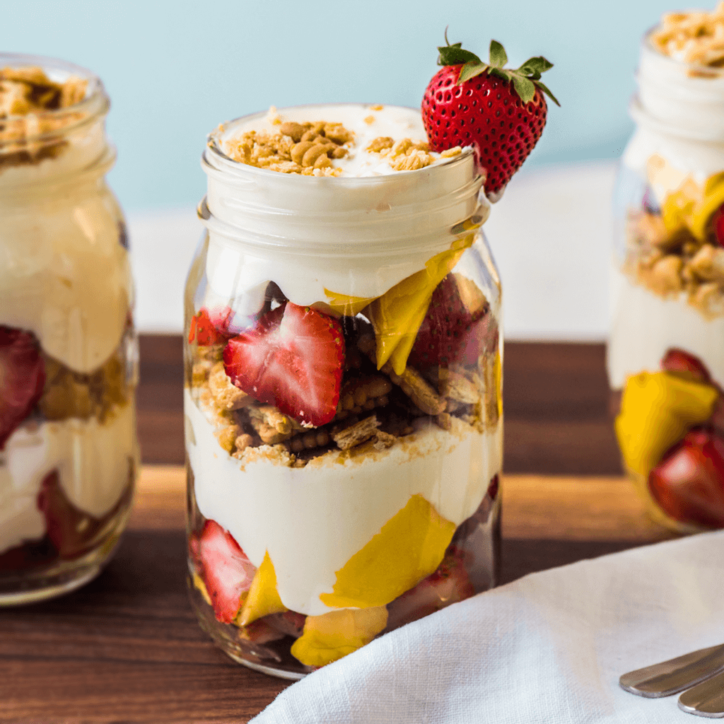 Strawberry Mango Dessert Parfait - California Strawberries