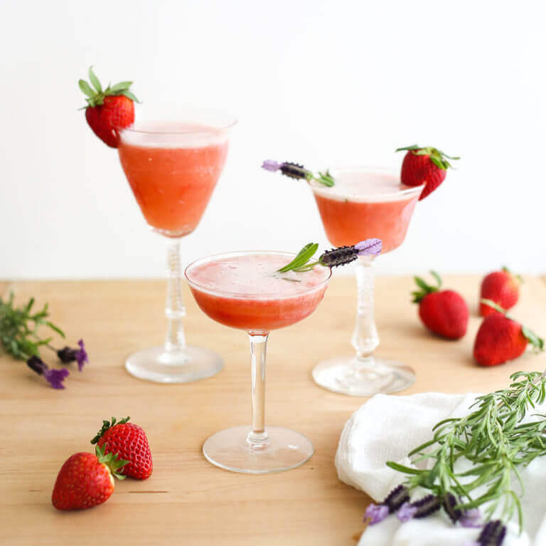 Strawberry Lavender Mimosa California Strawberry Commission