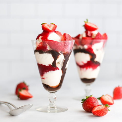 Roasted Strawberry Sundae California Strawberry Commission