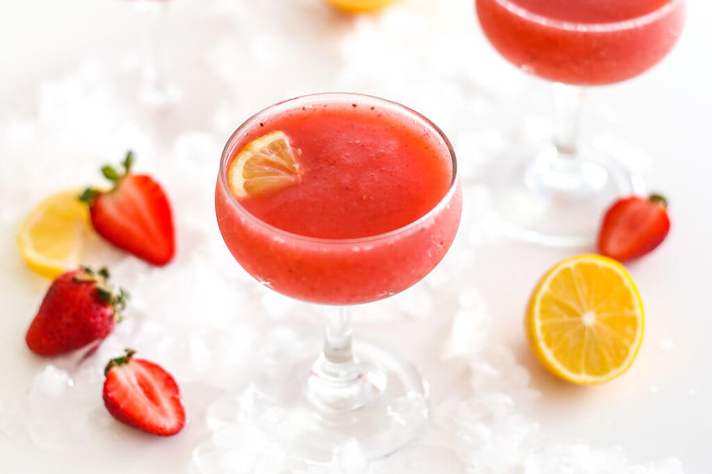 Strawberry cocktails