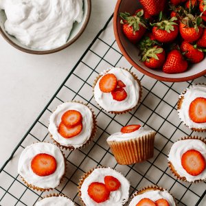 Gluten-Free Strawberry Shortcake Cupcakes