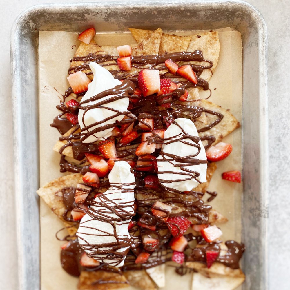 How to Make Strawberry Dessert Nachos California Strawberry Commission