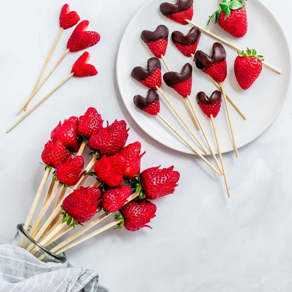 Strawberry Hearts and Roses