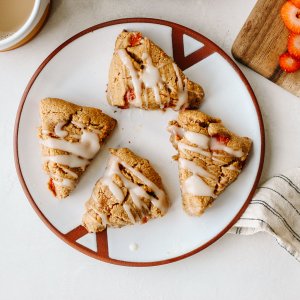 Gluten-Free Strawberry Almond Scones