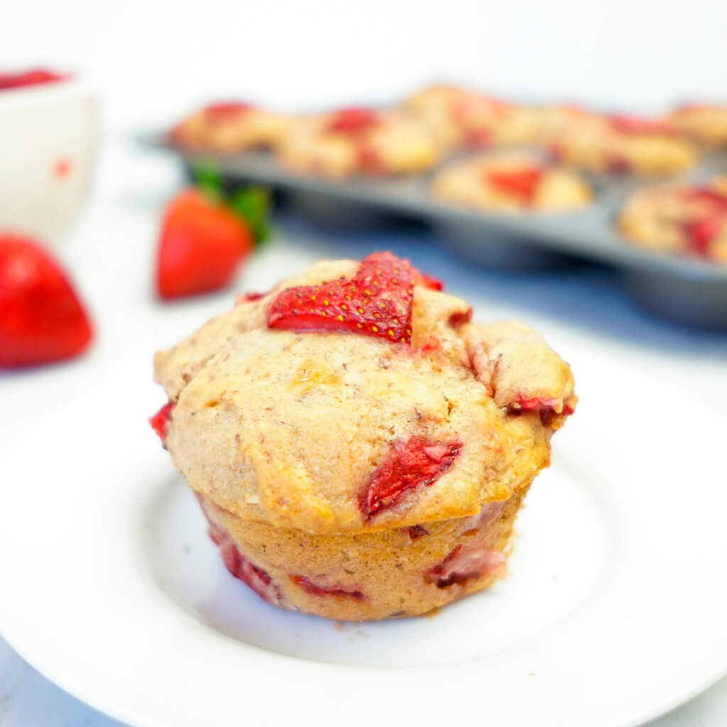 Strawberry Banana Bread Muffins