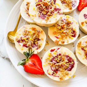 Strawberry Cashew Cakes