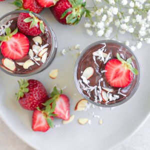 Strawberry Chocolate Chia Mousse