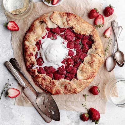 Rustic Strawberry Galette