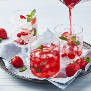 Strawberry Hibiscus Agua Fresca