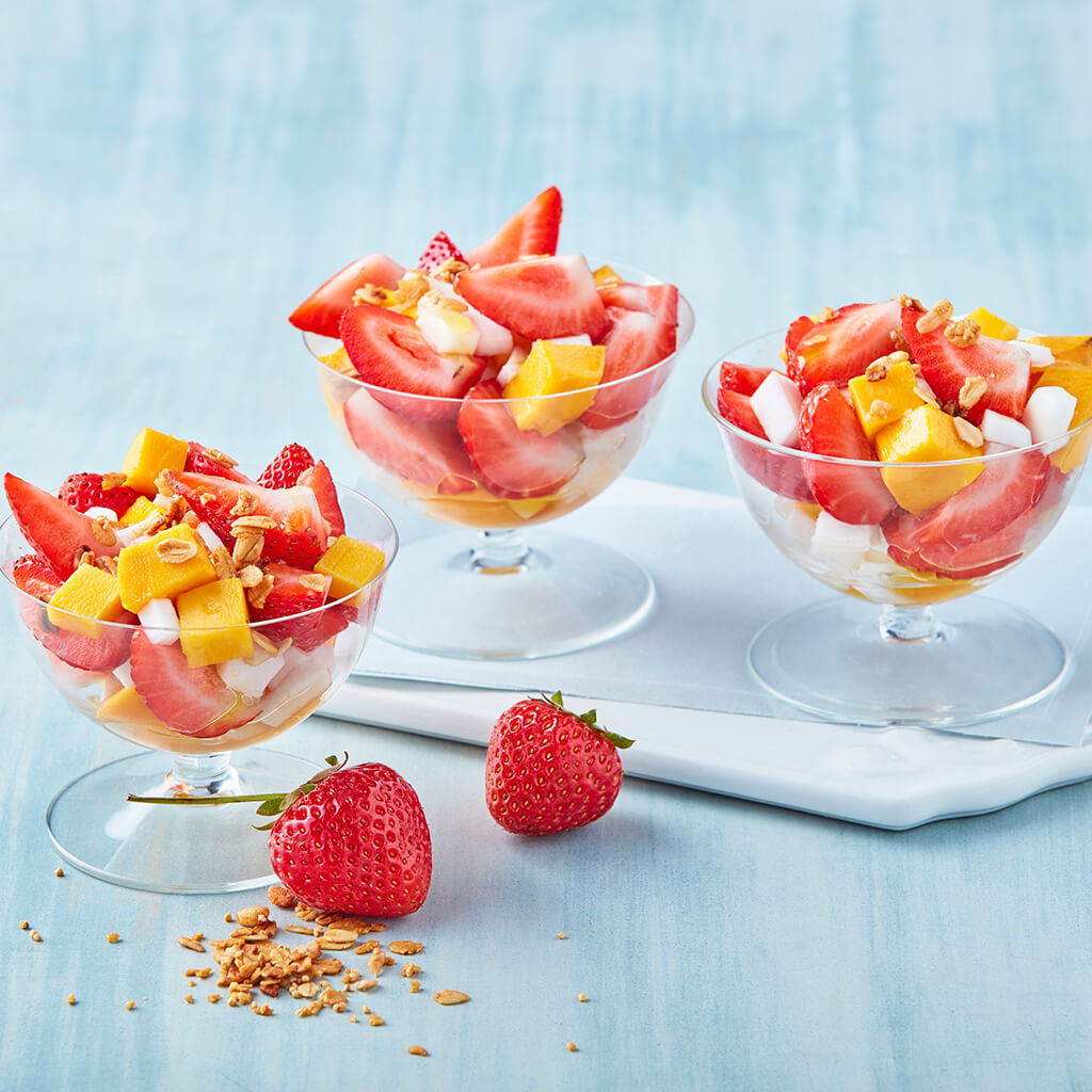 Strawberry Mango Coconut Fruit Cocktail California Strawberry Commission