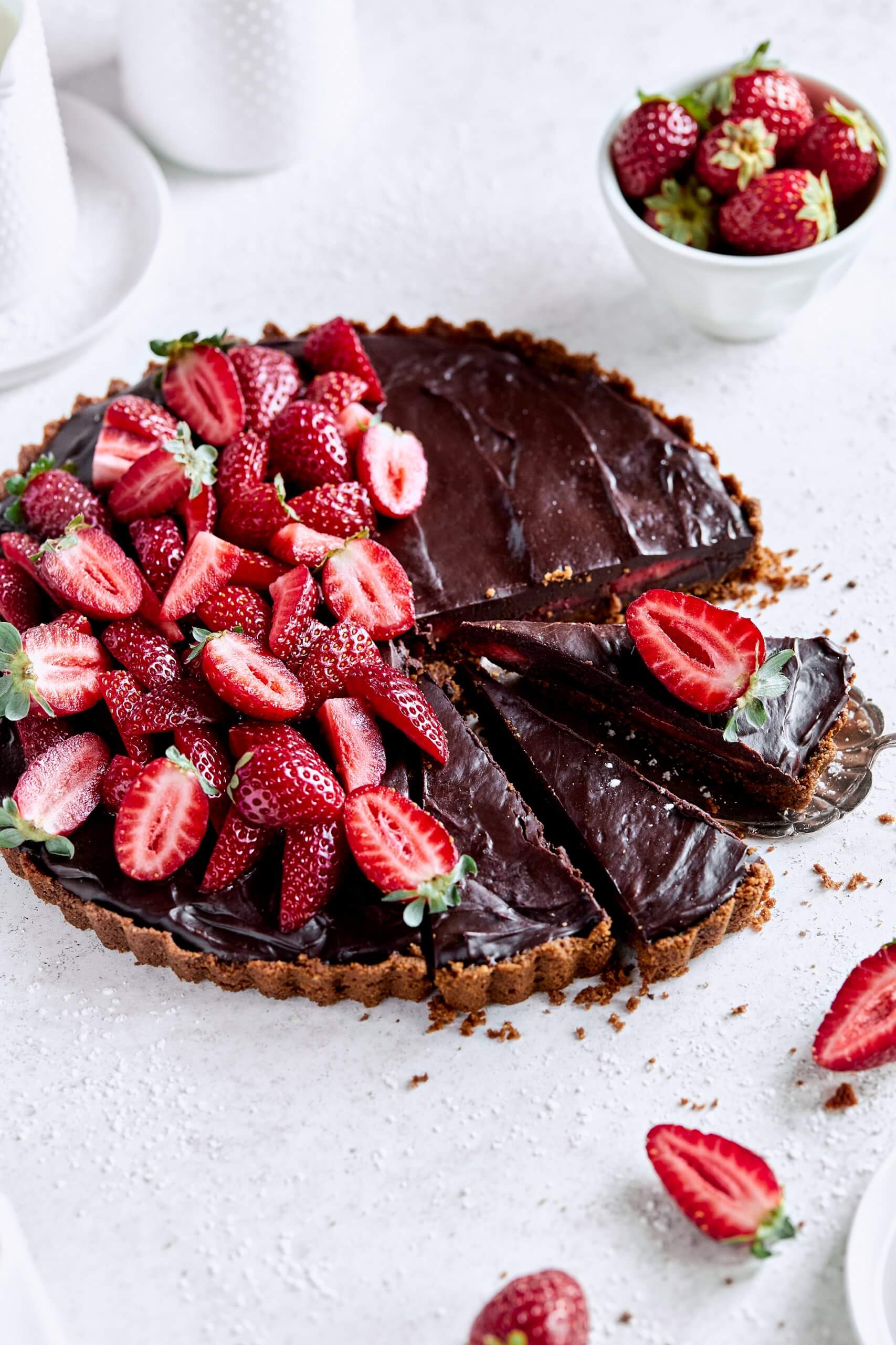 Chocolate Strawberry Tart California Strawberry Commission
