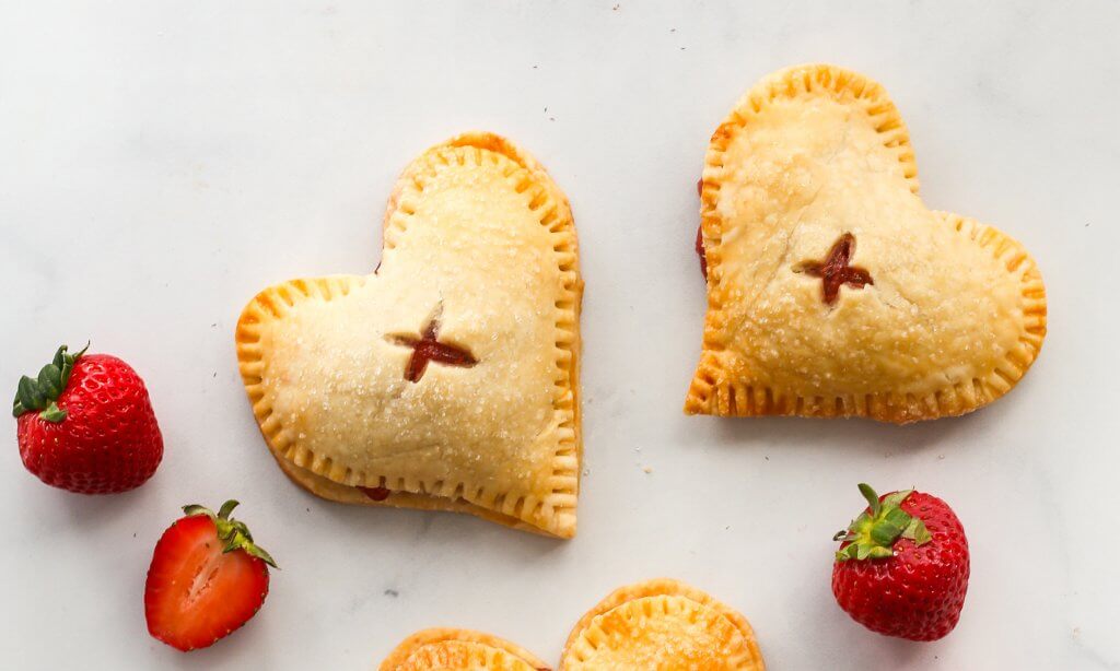 Strawberry Heart Hand Pies