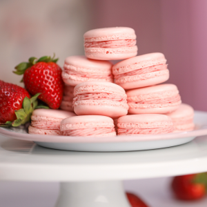 Strawberry Macarons