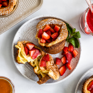 Strawberry Popovers