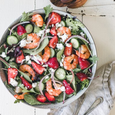 Strawberry-Shrimp-and-Feta-Salad