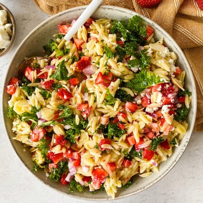 Strawberry Orzo Salad