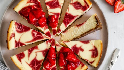 Strawberry Swirl Cheesecake - California Strawberry Commission