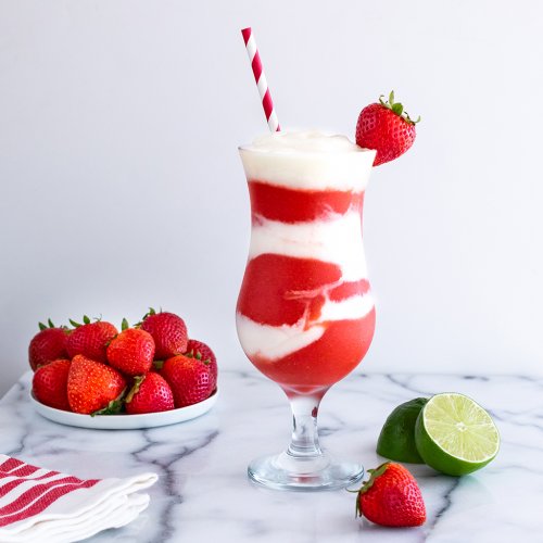 Tropical Strawberry Swirl Daiquiri California Strawberry Commission