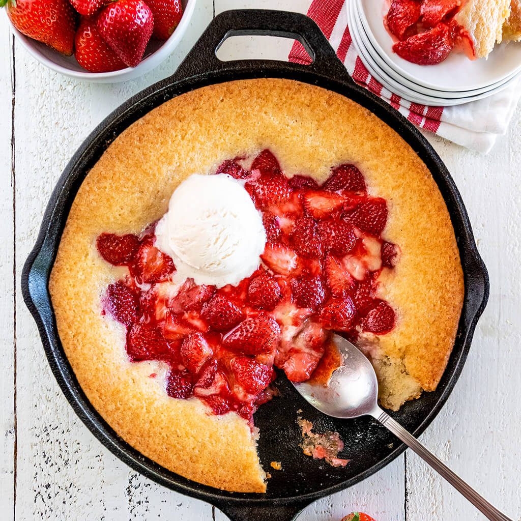 Strawberry Spoon Cake California Strawberry Commission