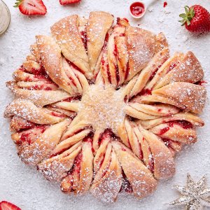 Strawberry Holiday Star Bread