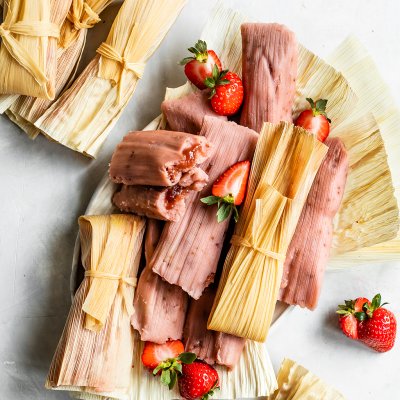 strawberry tamales