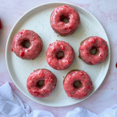 Almond Butter and Jelly Strawberry Donuts