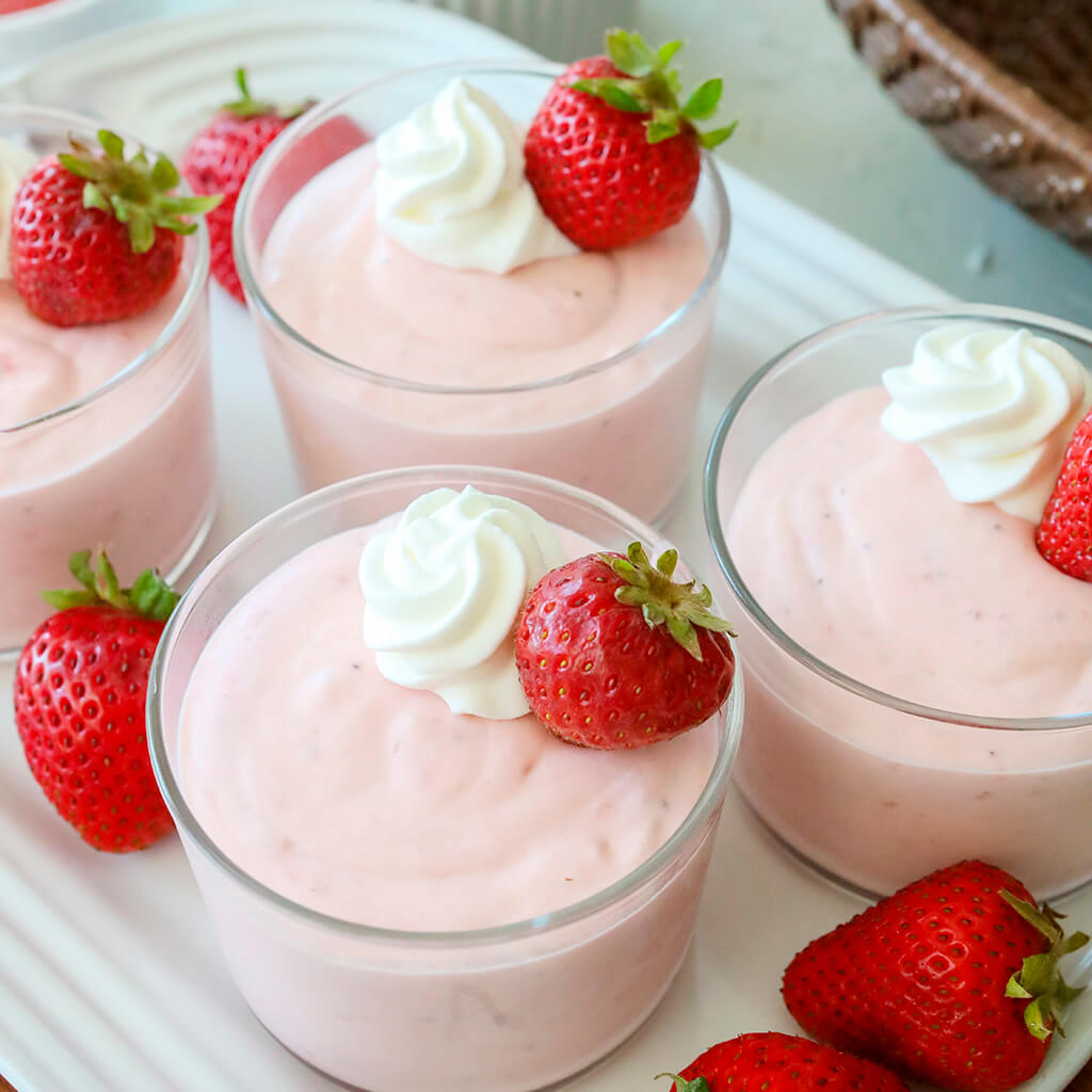 Strawberry Greek Yogurt Mousse - California Strawberry Commission