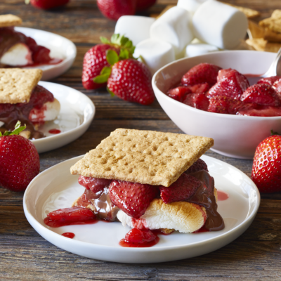 Oven Roasted strawberry Smores