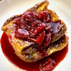 Strawberry French Toast with Strawberry Compote