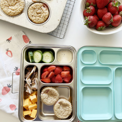 Strawberry Lunchbox Blender Muffins
