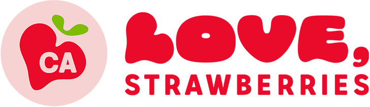 CA - Love, Strawberries logo