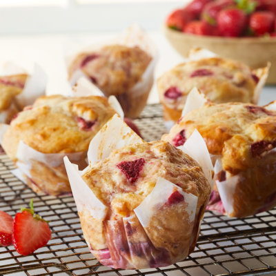 jumbo strawberry muffins