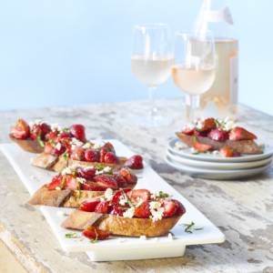 strawberry bruschetta